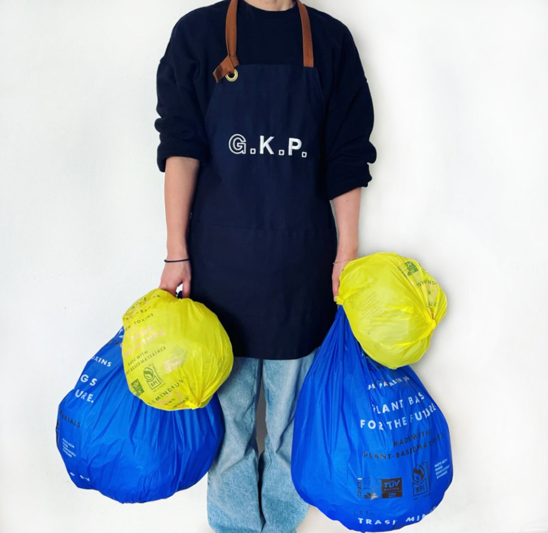 G.K.P. Compostable Tall Kitchen Trash Bags